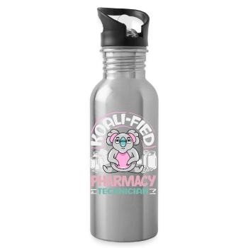 Pharmacist Pharmaceutical Technical - Water bottle with straw - silver - Right