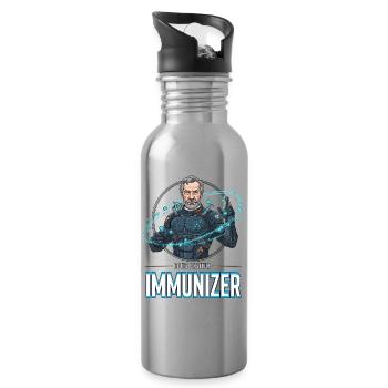 Pasteur-Immunizer-Rüstung - Trinkflasche mit integriertem Trinkhalm - Lightsilver - Rechts