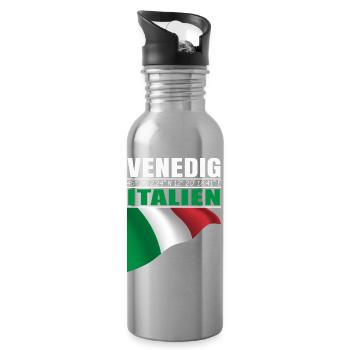 Venice - Water bottle with straw - silver - Right