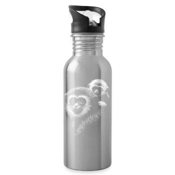 Gibon - Water bottle with straw - silver - Right