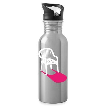 Monobloc – des classiques du design pour toutes les occasions - Gourde avec paille intégrée - argent clair - Droite