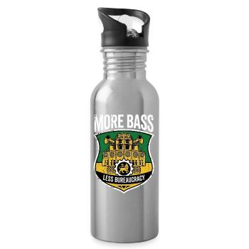 Dub Reggae Plus de basse - Gourde avec paille intégrée - argent clair - Droite