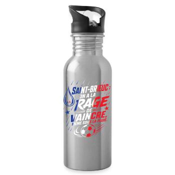 Saint-Brieuc Rage Pluie - Trinkflasche mit integriertem Trinkhalm - Lightsilver - Rechts