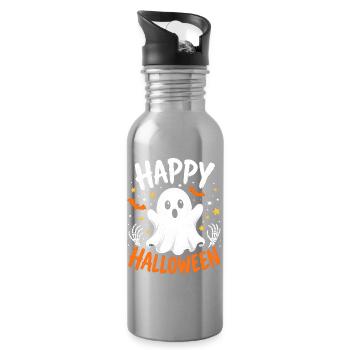 Nurse Nurse Halloween - Water bottle with straw - silver - Right