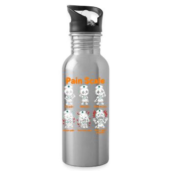 Nurse Nurse Halloween - Water bottle with straw - silver - Right