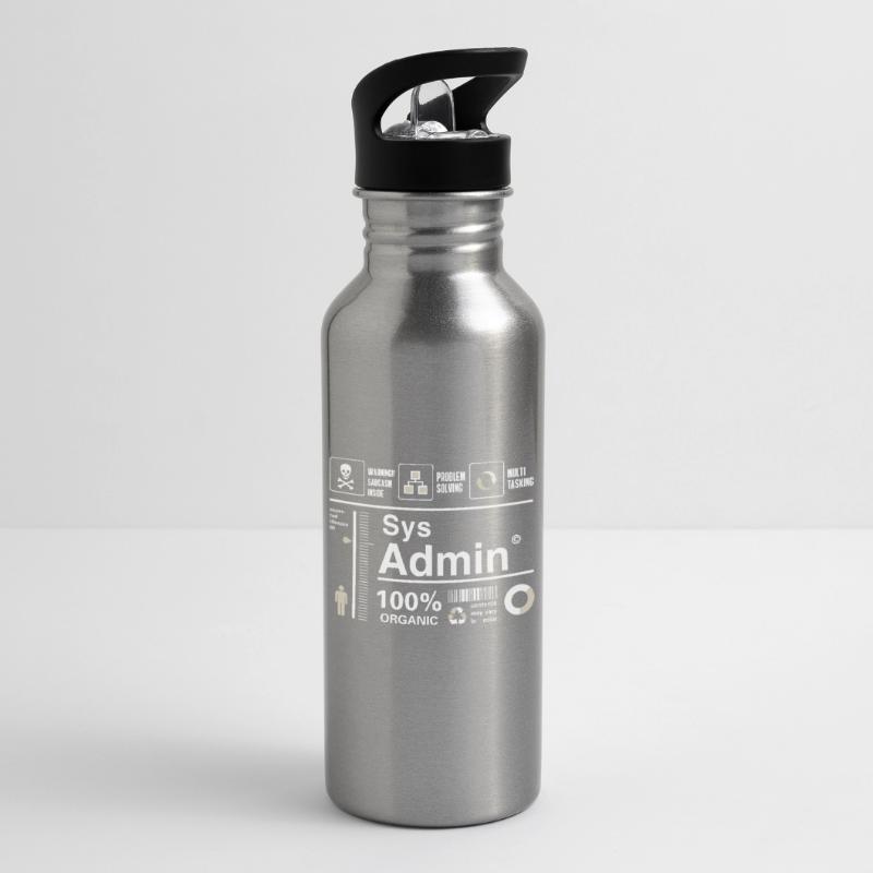 Sys Admin programmier Computer Nerd pc Platine cpu Trinkflasche mit integriertem Trinkhalm