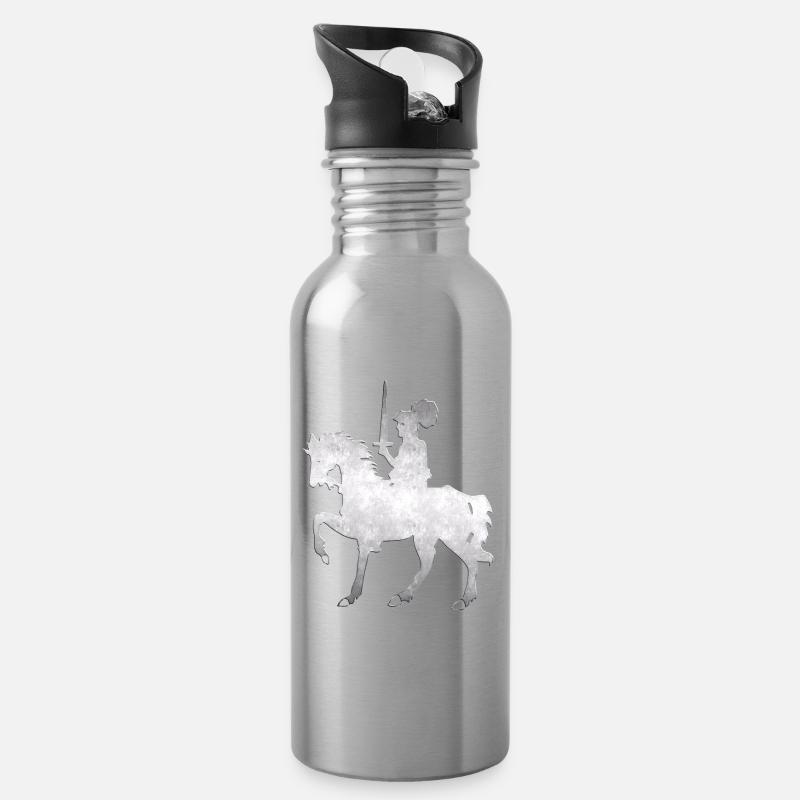 Ritter - Trinkflasche mit integriertem Trinkhalm - Lightsilver