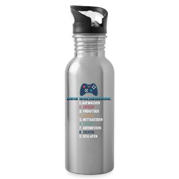My Weekend Gaming Gaming List Controller - Water bottle with straw - silver - Right