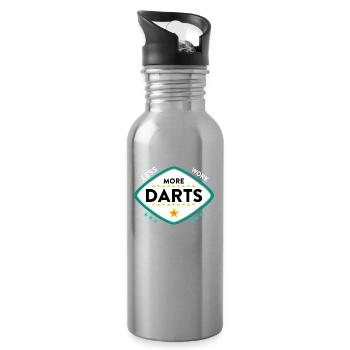 Dart - Trinkflasche mit integriertem Trinkhalm - Lightsilver - Rechts