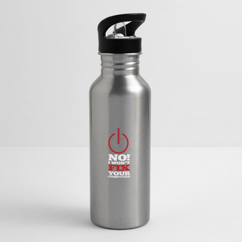 Computer Program Code Nerd Script Hacker Water bottle with straw