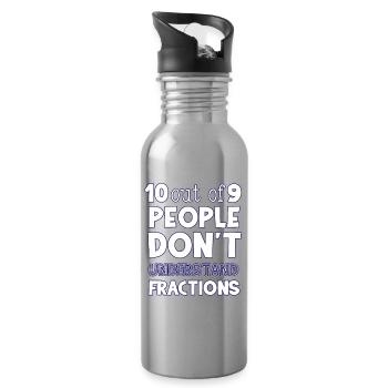 Math - Water bottle with straw - silver - Right