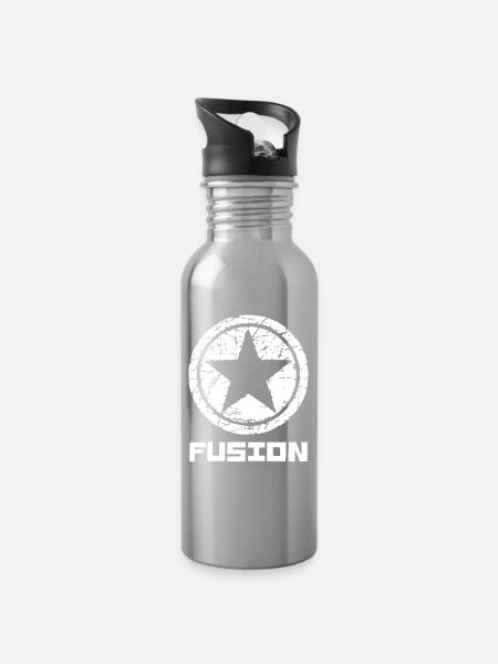 Fusion - Gourde avec paille intégrée - argent clair