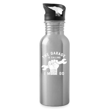 mechanic - Water bottle with straw - silver - Right