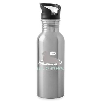 Seal - Water bottle with straw - silver - Right
