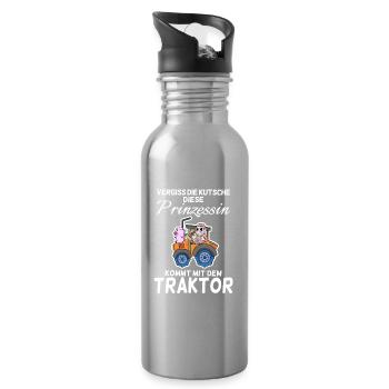 Prinzessin - Trinkflasche mit integriertem Trinkhalm - Lightsilver - Rechts