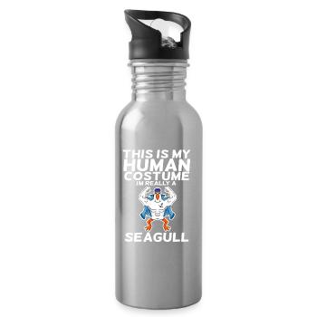 gull - Water bottle with straw - silver - Right