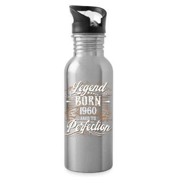 1960 Legend Year of construction Year of birth Year - Water bottle with straw - silver - Right