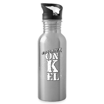 Onkel - Trinkflasche mit integriertem Trinkhalm - Lightsilver - Rechts
