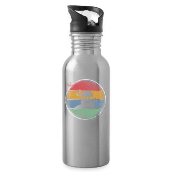 Ninja - Trinkflasche mit integriertem Trinkhalm - Lightsilver - Rechts