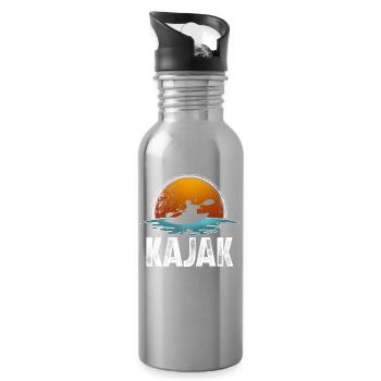 Kajak Kajakfahren - Trinkflasche mit integriertem Trinkhalm - Lightsilver - Rechts