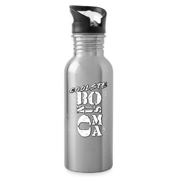 Stiefoma Bonusoma Oma - Trinkflasche mit integriertem Trinkhalm - Lightsilver - Rechts