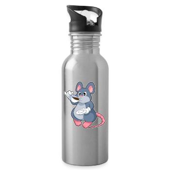 Mouse Coffee Mug - Water bottle with straw - silver - Right