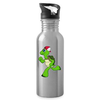 Turtle Jogger Jogging Sport - Gourde avec paille intégrée - argent clair - Droite