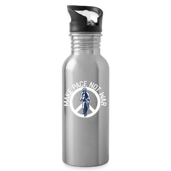 Speed up instead of war triathlete - Water bottle with straw - silver - Right