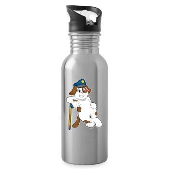 Police des Chiens Police Cap Police - Gourde avec paille intégrée - argent clair - Droite