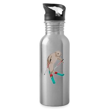 Seal Ski Jumper Ski - Water bottle with straw - silver - Right