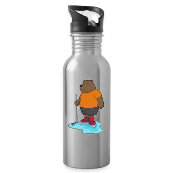 Bâtons de hockey sur glace Bear - Gourde avec paille intégrée - argent clair - Droite