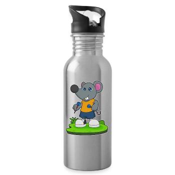 Souris Dart Dart - Gourde avec paille intégrée - argent clair - Droite