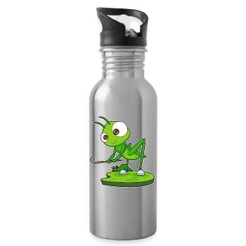 Caterpillar Field Hockey Field Hockey Stick Sports - Water bottle with straw - silver - Right