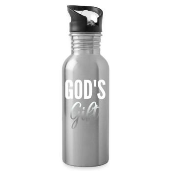 Gift of God - Water bottle with straw - silver - Right