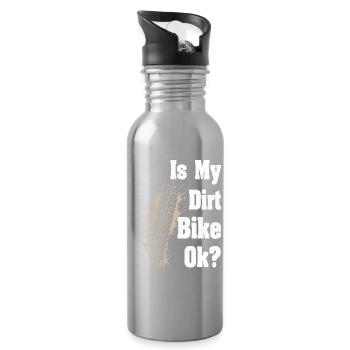 Is my Dirt bike Ok Road Biker - Water bottle with straw - silver - Right