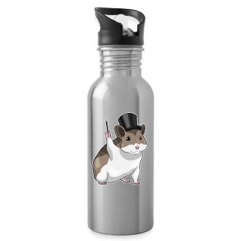 Hamster Wizard Wand - Water bottle with straw - silver - Right