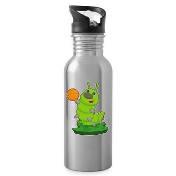 Caterpillar Basketteur Basketteur Basket-ball - Gourde avec paille intégrée - argent clair - Droite