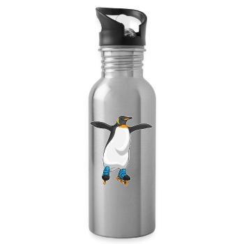 Pinguin Inline skating Inline skates - Trinkflasche mit integriertem Trinkhalm - Lightsilver - Rechts