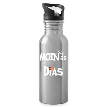 MOINas Dias - Trinkflasche mit integriertem Trinkhalm - Lightsilver - Rechts