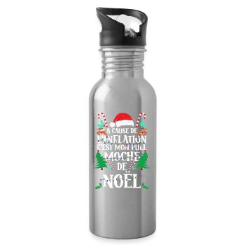 Pull Moche De Noël - Gourde avec paille intégrée - argent clair - Droite