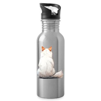 Turkish Van - Water bottle with straw - silver - Right