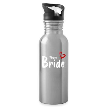 Team Bride - Trinkflasche mit integriertem Trinkhalm - Lightsilver - Rechts