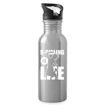 B Girling - Water bottle with straw - silver - Right