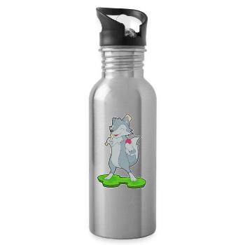 Wolf Cricket Cricketschläger - Trinkflasche mit integriertem Trinkhalm - Lightsilver - Rechts