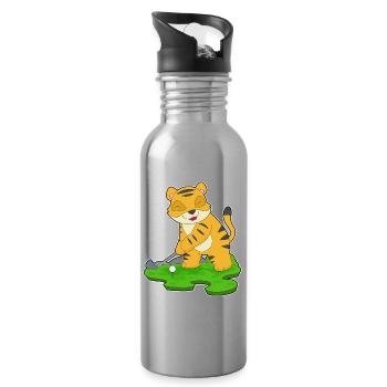 Tiger Golf Golf Clubs - Water bottle with straw - silver - Right