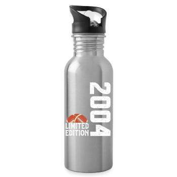 20th Anniversary 2004 Limited Edition Rugby - Water bottle with straw - silver - Right