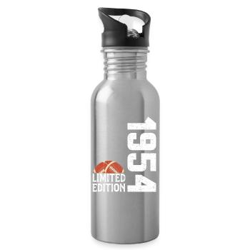 70th Anniversary 1954 Limited Edition Rugby - Water bottle with straw - silver - Right