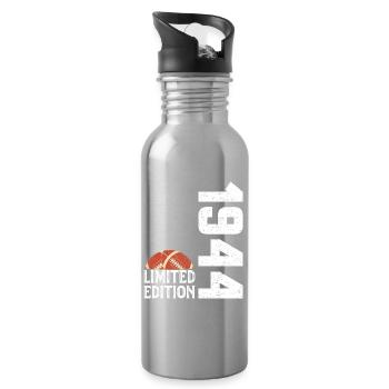 80th Anniversary 1944 Limited Edition Rugby - Water bottle with straw - silver - Right