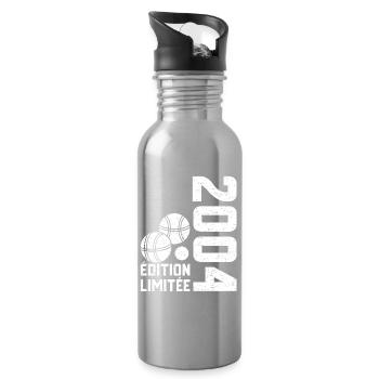 2004 Édition Limitée Pétanque 20e Anniversaire - Gourde avec paille intégrée - argent clair - Droite