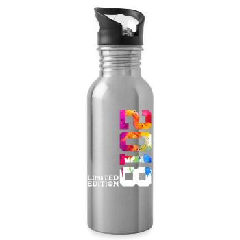 8TH BIRTHDAY LIMITED EDITION 2018 - Water bottle with straw - silver - Right